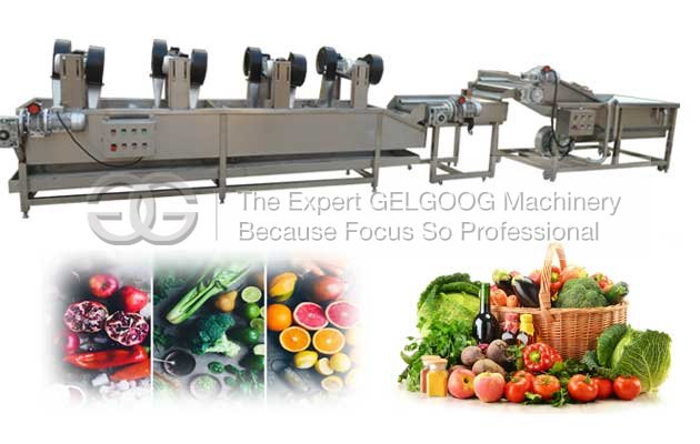 fruit vegetable washing and air dryer machine