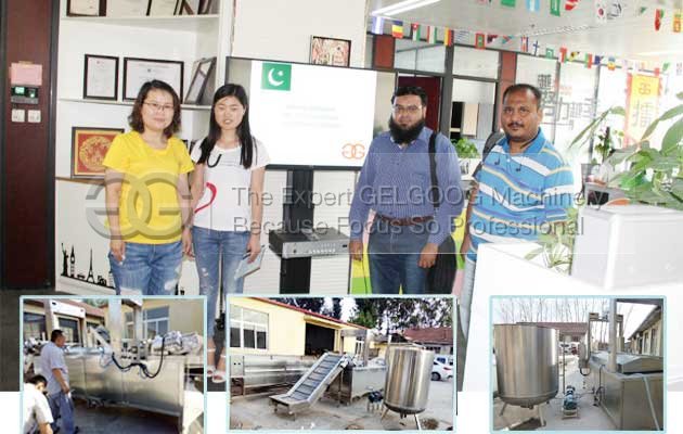 pakistan customer visit for frying machinery