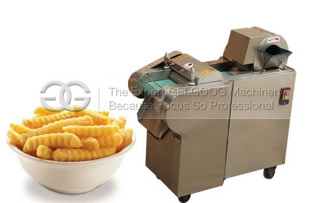 how are crinkle cut fries made