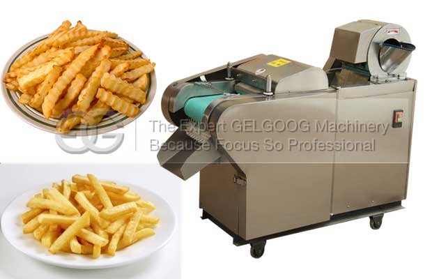 automatic french fries cutting machine for crinkle shape