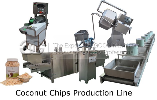 automatic coconut chips production line