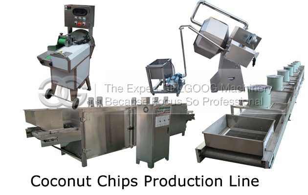 production of coconut chips