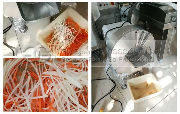 carrot cutting machine work test for USA customer
