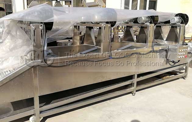 fruit vegetable washing and air drying machine sold to jordan