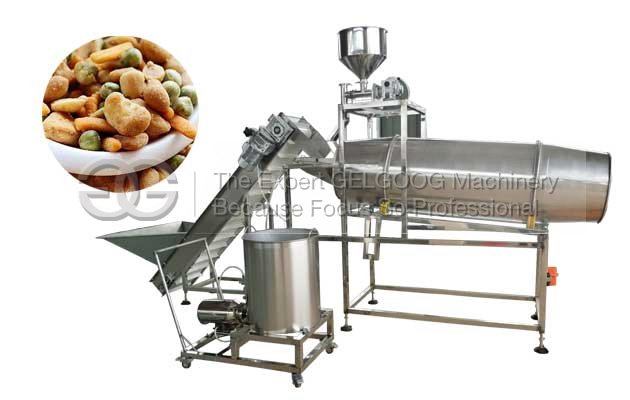 drum type snack food flavoring machine shipped to tobato