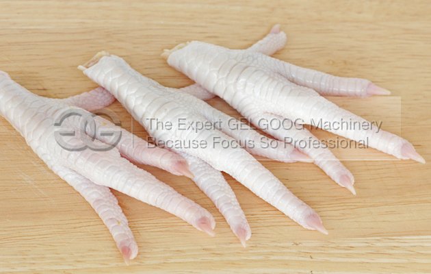 automatic chick feet peeling processing line