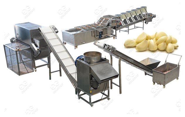 Industrial Garlic Peeling Machine Production Line Fully Automatic