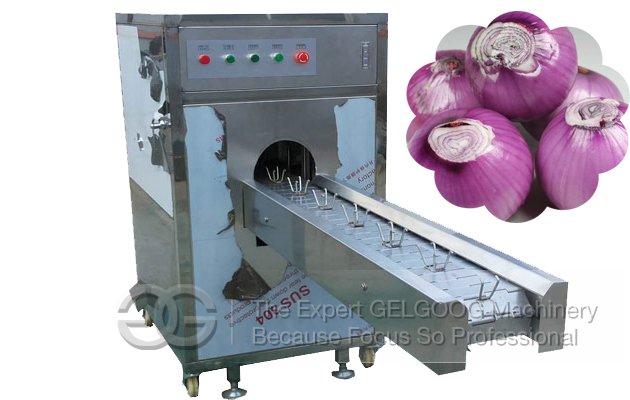 Stainless Steel Onion Root Cutting Machine Manufacturer Commercial 