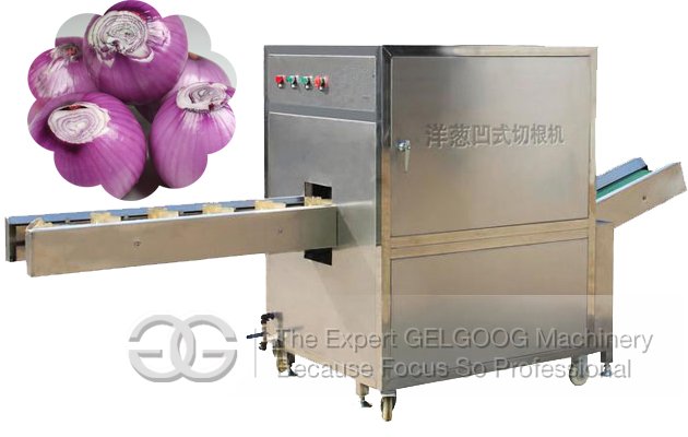 Stainless Steel Onion Root Cutting Machine Manufacturer Commercial 