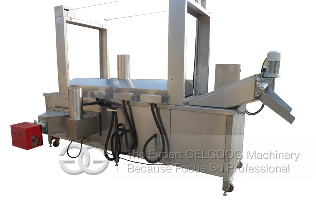 Electric Heating Continuous Fryer Machine|Finger Chips Fryer Machine
