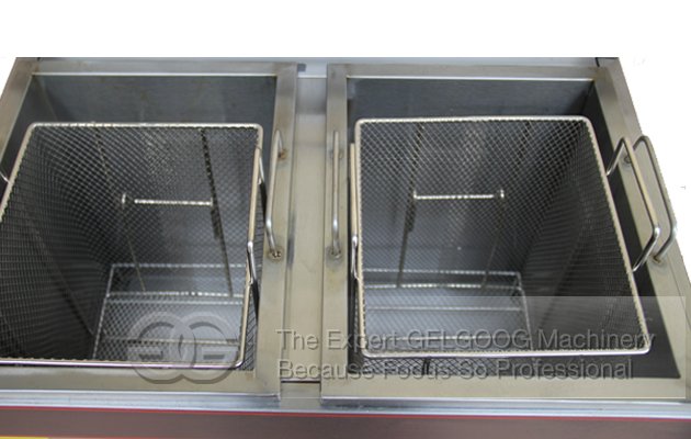 Double Tank Double Baskets Nigerian Chin Chin Frying Machine
