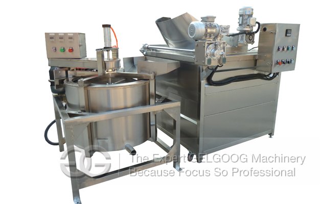 200-300kg/h Deep Fryer Machine|Fish Frying Machine Automatic Gas Heating