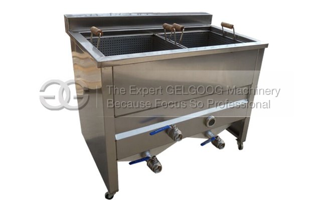 Double Tanks Vegetable Blanching Machine