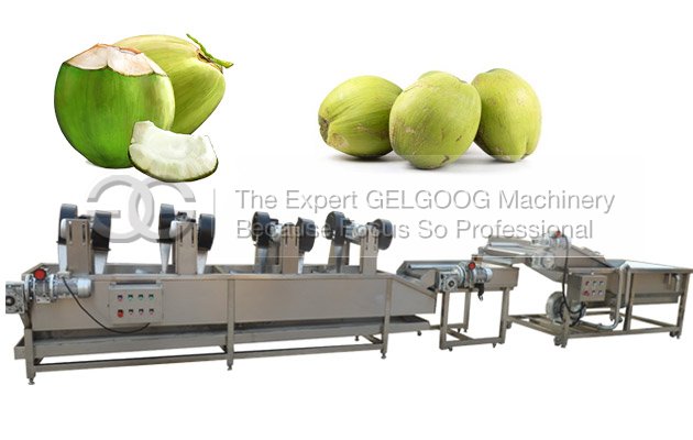 fresh coconut cleaning machine