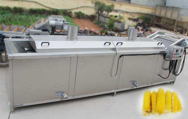 Sweet Corn Cob Blanching Machine 