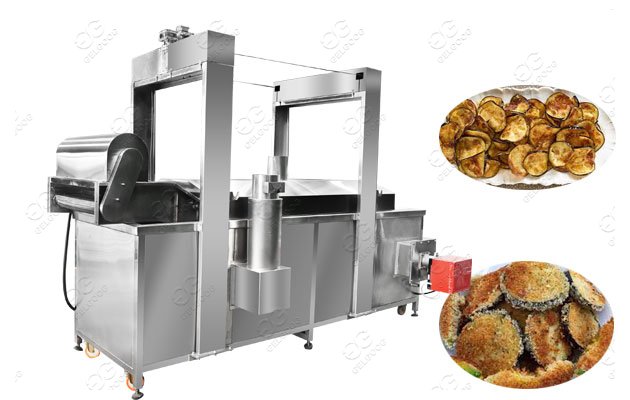 Aubergine Frying Machine