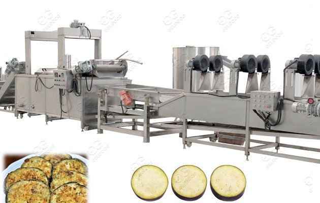 Aubergine Frying Machine Eggplant Frying Line