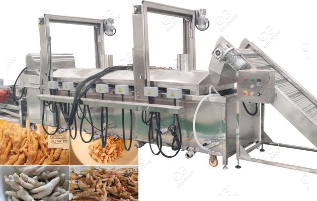 Fried Chicken Feet Frying Machine Chicken Paws Frying Line