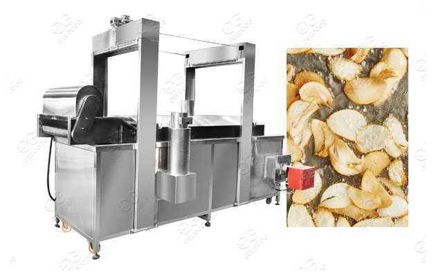 Continuous Garlic Frying Machin