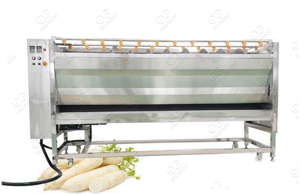 radish washing and peeling machine